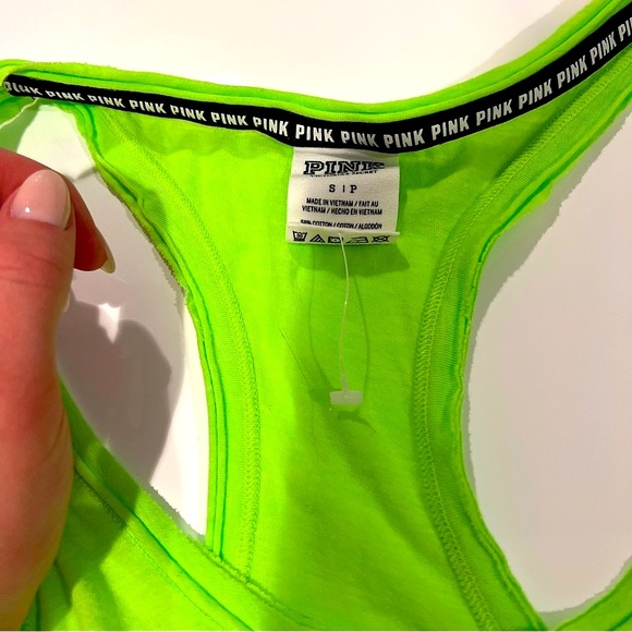 NWOT PINK Victoria’s Secret I Hate Running Tank - Picture 3 of 3